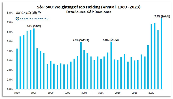 S&P 500 weighting